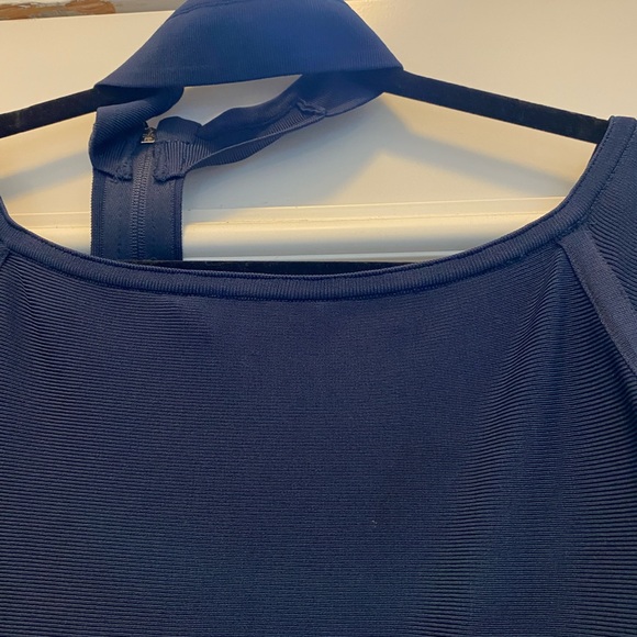 Marciano Stunning thigh high stretch navy blue dress. Excellent quality. - Picture 5 of 8